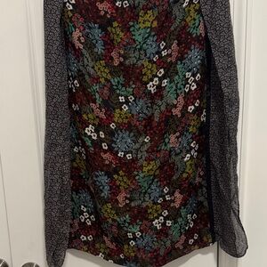 LOFT Vibrant Floral Loop Scarf